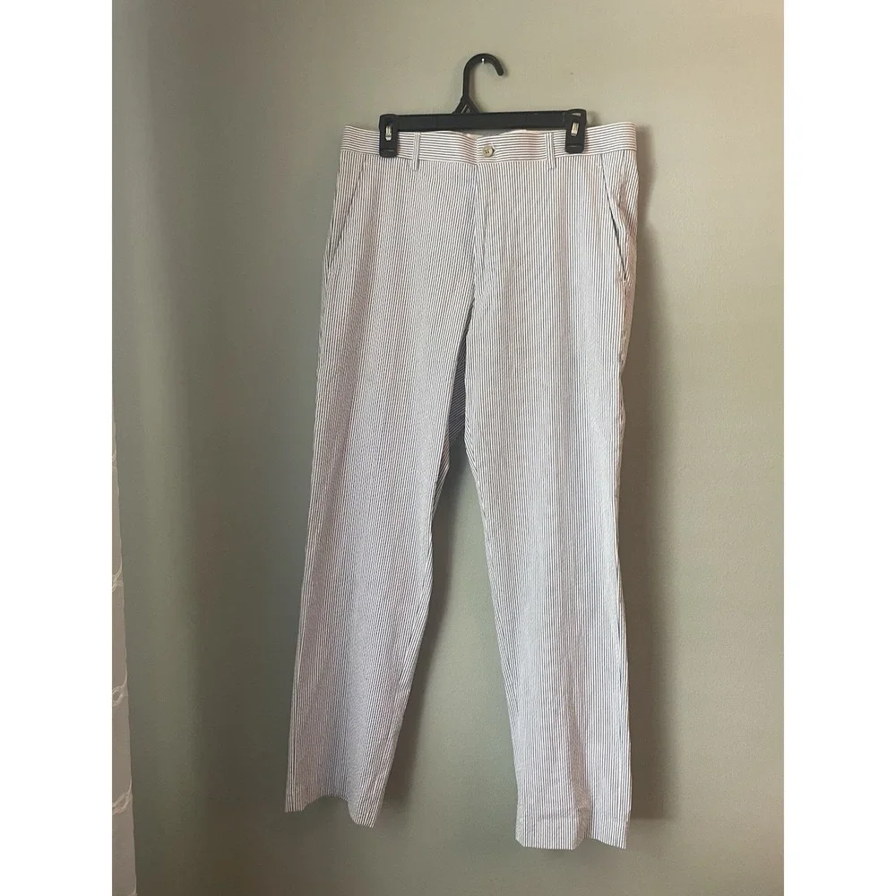 Britches by‎ Samtex Men's Seersucker Striped Pants Sz 34x32